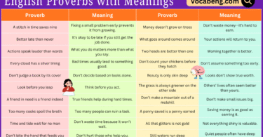 Common 80 English Proverbs with Meanings and Pictures