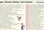 Dialogues Between Barber and Customer in English and Pictures