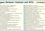 Dialogues Between Husband and Wife in English and Pictures