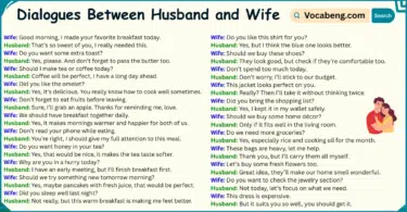 Dialogues Between Husband and Wife in English and Pictures