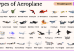 Different Types of Aeroplanes with Names and Pictures