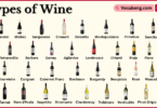 Different Types of Wine with Names in English with Their Pictures
