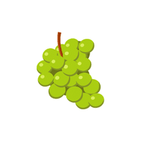 Green Grapes | List of green fruits