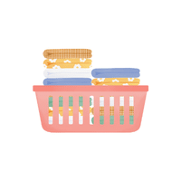 Laundry basket | Household vocabulary in English