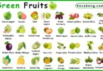 List of Green Fruits in English with Pictures