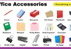 List of Office Accessories names with Pictures