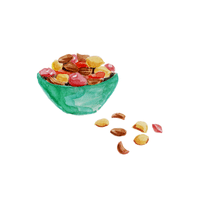 Mixed nuts | List of Snacks Vocabulary in English