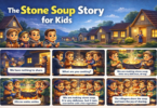 The Stone Soup Story for Kids in English and Pictures