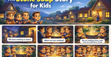 The Stone Soup Story for Kids in English and Pictures