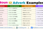 Noun vs Adverb Example Sentences in English with Pictures