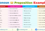 Pronoun vs Preposition Example Sentences in English with Pictures