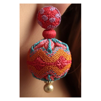 Thread Ball Earring