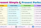 Present Simple and Present Perfect Example Sentences in English