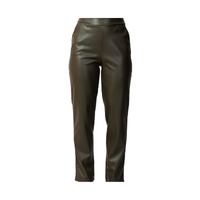 Pleather-Blend Pants
