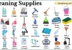 Cleaning Supplies Names in English with their Pictures