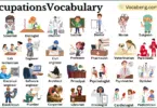 Occupation Names Vocabulary in English with their Pictures