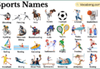 Sports and Their Names in English with Pictures